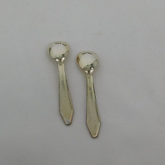 Eales 1779 Cobalt Blue Silverplate 6 Piece Salt Pepper Cellar Shaker Set Vintage - Picture 8 of 14